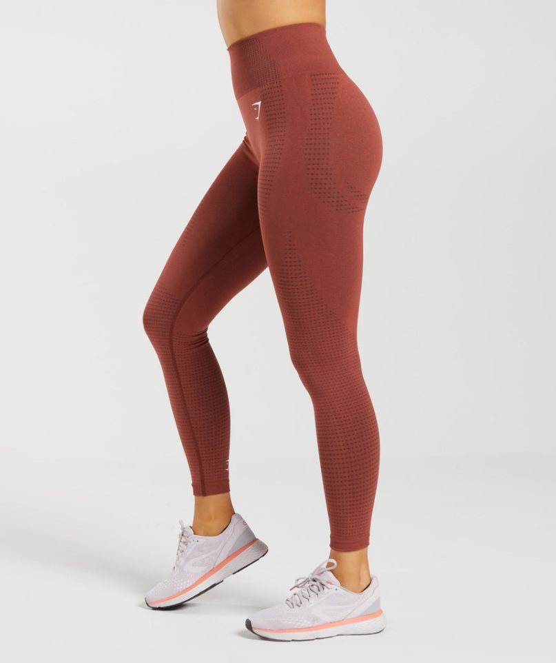 Legginsy Gymshark Vital Seamless 2.0 Damskie Brązowe | PL 803XQJ